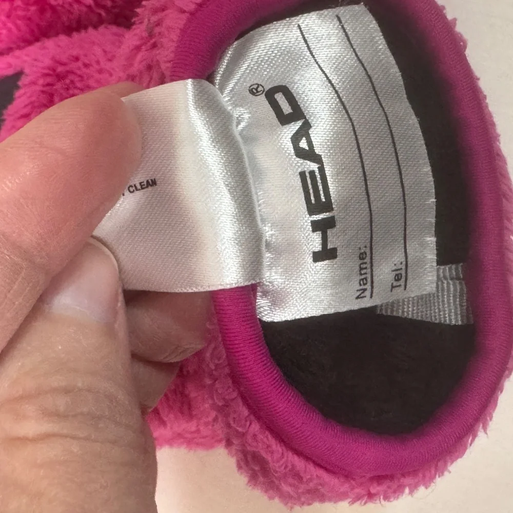 HEAD Pink Faux Fur Insulated Winter Gloves– Touchscreen Fingers – Size M (Youth)